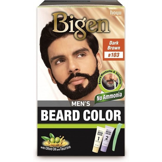 Bigen Men's Beard Colour B103 Dark Brown