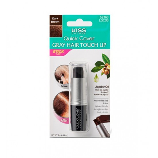 Kiss Gray Hair Touch Up Stick Dark Brown