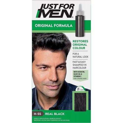 **Just For Men Hair Colour Real Black H55