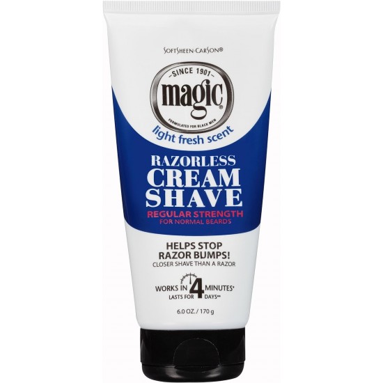 Magic Razorless Cream Shave Regular Strength 6oz