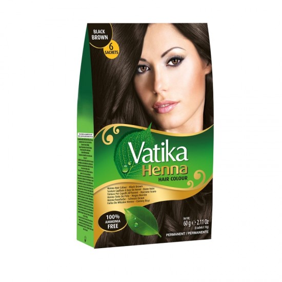 Vatika Henna Hair Colour 60g Black Brown