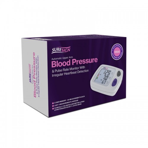 Suresign Automatic Upper Arm Blood Pressure & Pulse Rate Monitor