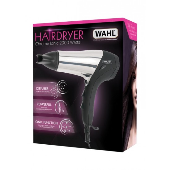 Wahl Hairdryer Chrome Ionic 2000W