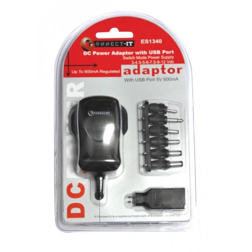 AC/DC Switch Adaptor with USB Port (D)