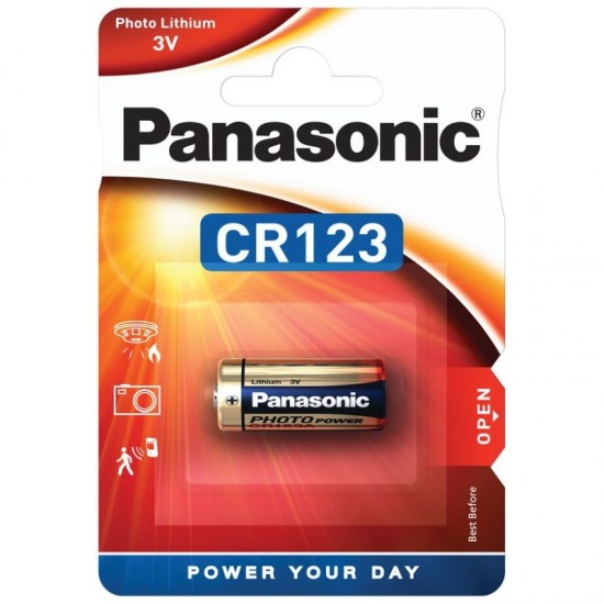 Panasonic Photo Lithium Batteries 3V CR123