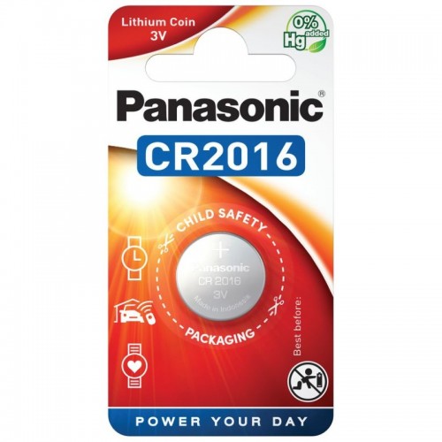Panasonic Lithium Coin Batteries 3V CR2016