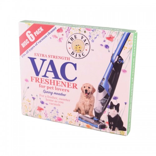 Vac Disk Vaccum Freshener 6's Spring Meadow for Pet Lovers