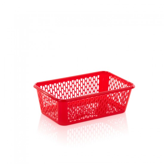 Leecroft Handy Basket Small 25cm Red