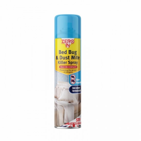 Zero In Bed Bug & Dust Mite Killer Spray 300ml