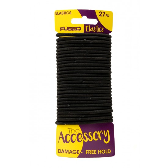 The Accessory Fused Hair Elastics 27's Black