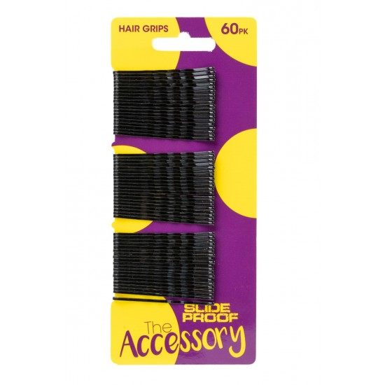 The Accessory Hair Grips 60's Black