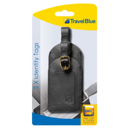 Travel Blue 2 x Identity Tags (012) (D)