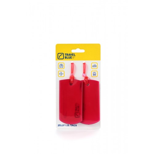 Travel Blue Jelly ID Tags 2's (016)