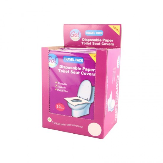 Go! Hygiene Disposable Paper Toilet Seat Covers 10's