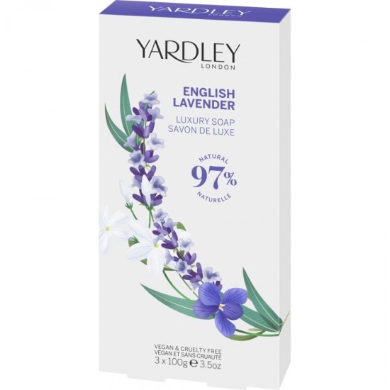 Yardley English Lavender Luxury Soap 3 x 100g