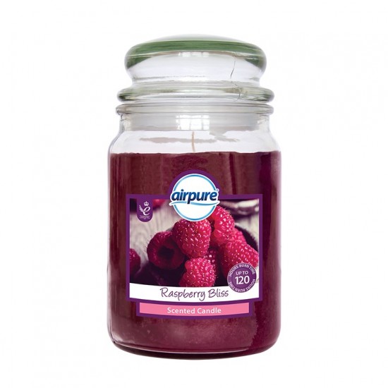 **Airpure Candle Jar 18oz Raspberry Bliss