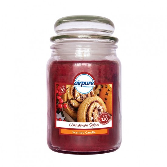 **Airpure Candle Jar 18oz Cinnamon Spice