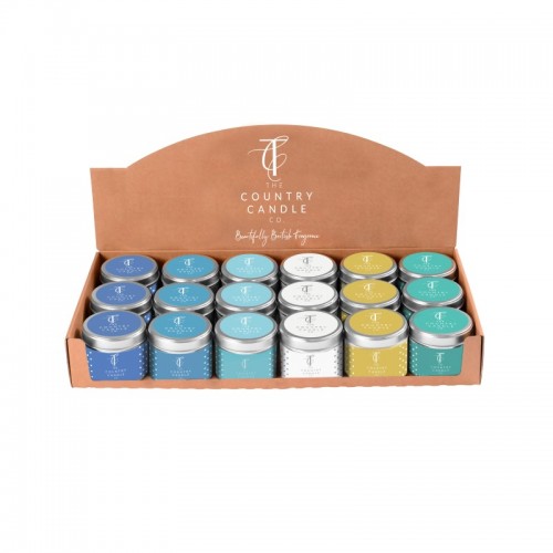The Country Candle Co Candle Tin Assorted CDU Quintessential Collection 1 (D)
