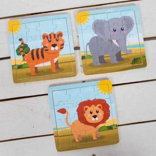 Lets Learn Puzzle Zoo Animal 3 Assorted LP62059