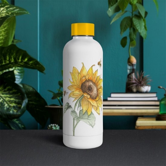 Drinks Bottle 23cm Bee-Tanical Sunflower LP72345
