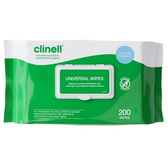 Clinell Universal Wipes 200's