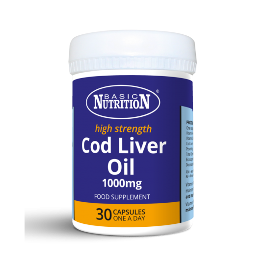 Basic Nutrition Cod Liver Oil 1000mg Capsules 30's