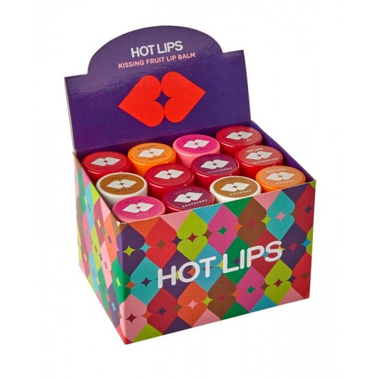 Hot Lips Lip Balm Pots 10ml Assorted (LB001)