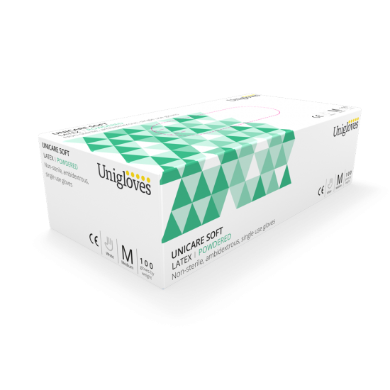 *DISCONTINUED*Unicare Latex Powdered Gloves 100's