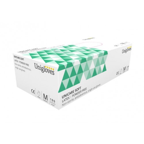 Unicare Latex Powder Free Gloves 100's - Small 