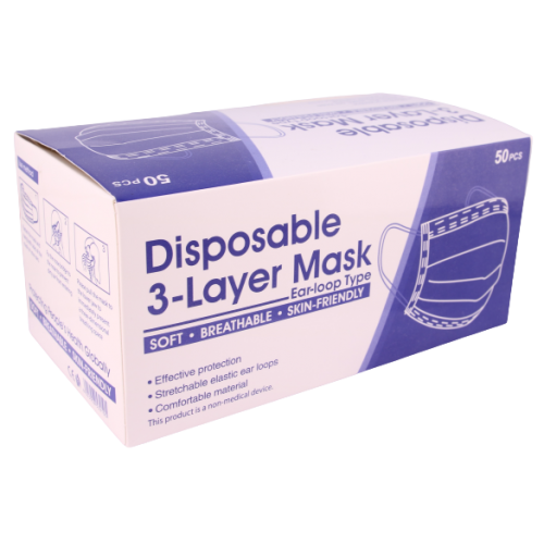 Surgical Disposable 3ply Blue Mask 50's (box)
