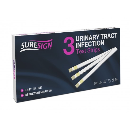 Suresign Urinary Tract Infection Test Strips 3's