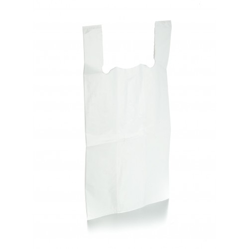 Vest Carrier Bags Plain Jumbo - 300 x 500 x 575mm