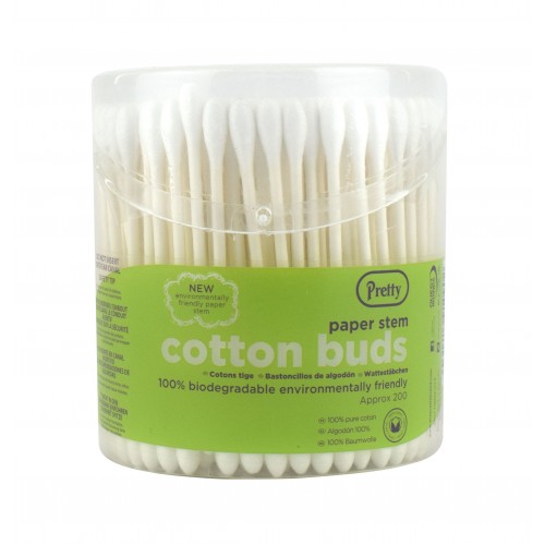 Pretty Cotton Buds 200's Paper Stem
