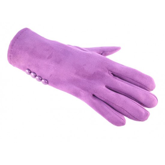 Ladies Suede Effect Gloves Assorted