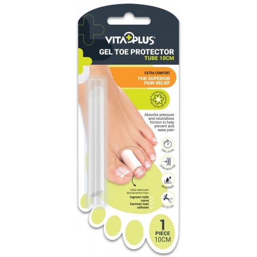 VitaPlus Gel Toe Protector Tube 10cm Cut to Size