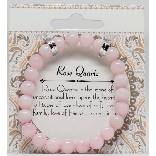 Semi Precious Jewellery Bracelet - Rose Quartz