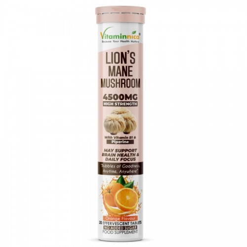 **Vitaminnica Effervescent Tablets 20's Lions Mane Mushroom