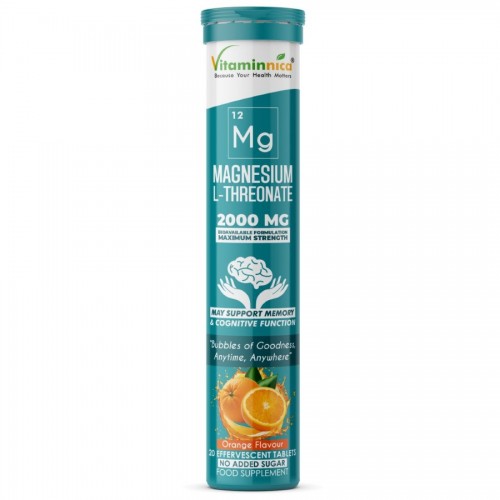 **Vitaminnica Effervescent Tablets 20's Magnesium L-Threonate