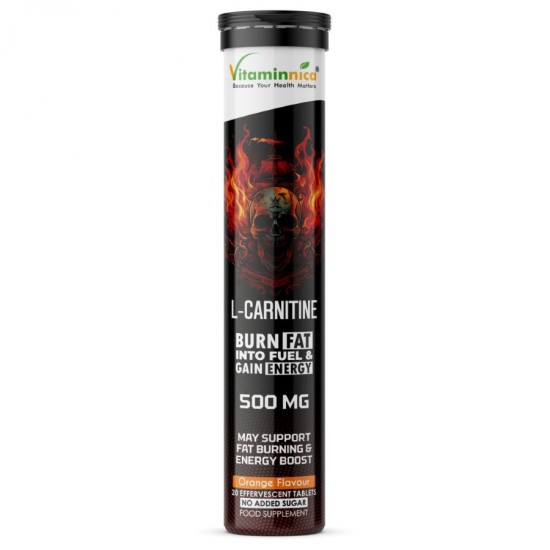 Vitaminnica Effervescent Tablets 20's L-Carnitine 
