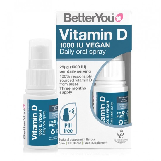*DISCONTINUED*Better You Vitamin D Daily Oral Spray 15ml 1000iu Vegan