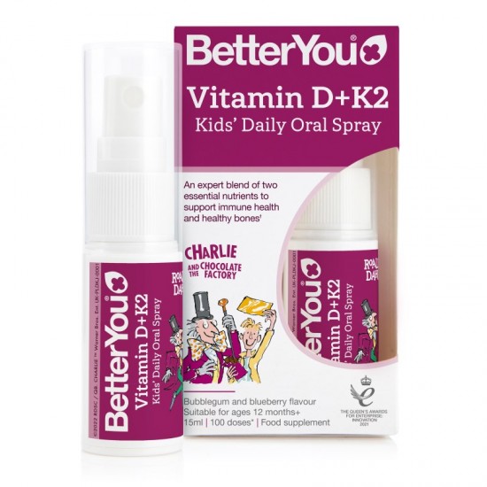 Better You Vitamin D Daily Oral Spray 15ml + K2 Kids'