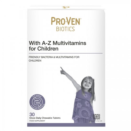Pro-Ven Biotics with A-Z Multivitamins for Children Chewable Tablets 30's