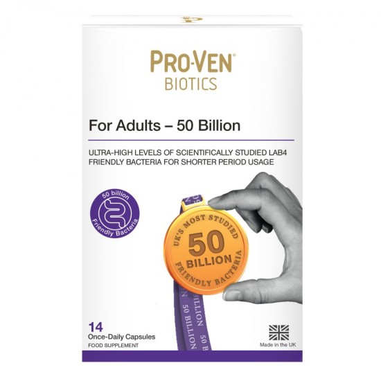 Pro-Ven Biotics For Adults - 50 Billion Capsules 14's