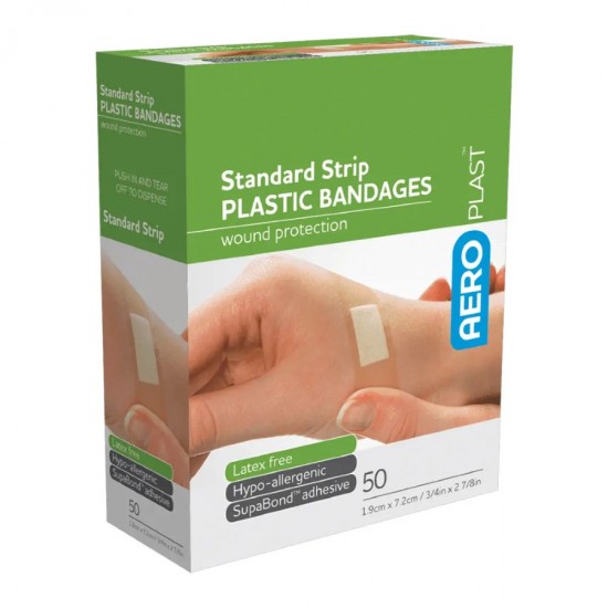 AeroPlast Plastic Bandages Standard Strip 50's