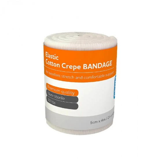 AeroCrepe Elastic Cotton Crepe Bandage 5cm x 4m