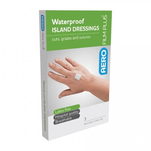 AeroFilm Plus Waterproof Island Dressing 4 x 5cm 3's