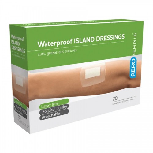 AeroFilm Plus Waterproof Island Dressing 6 x 7cm 20's