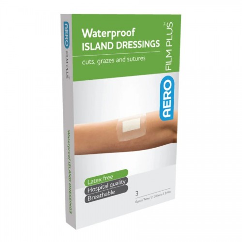 AeroFilm Plus Waterproof Island Dressing 6 x 7cm 3's