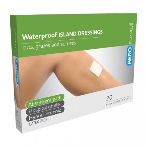 AeroFilm Plus Waterproof Island Dressing 9 x 10cm 20's