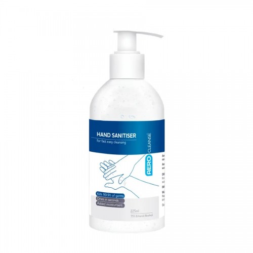 AeroCleanse Hand Sanitizer 225ml with Pump
